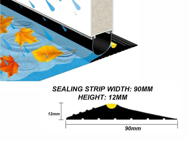 Loveliving Universal Garage Door Bottom Threshold Seal Strip-5m Universal Garage Door Bottom Threshold Seal Strip-5m