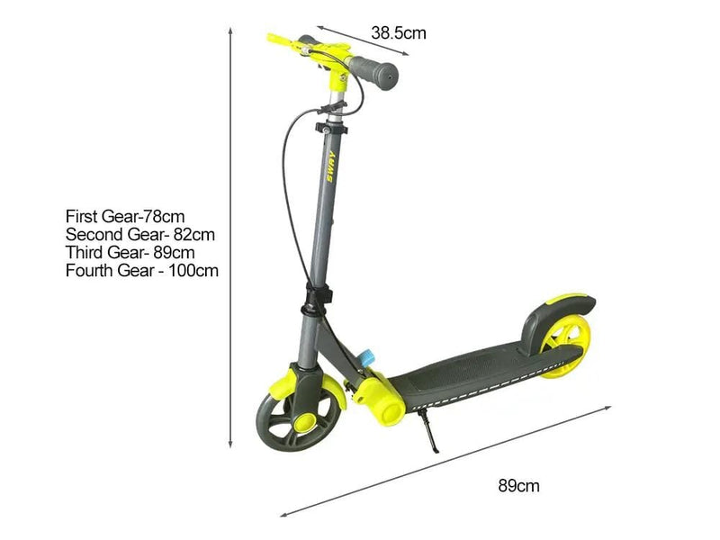 Loveliving Kids & Baby Kid Scooter-Dark Grey+Green Kid Scooter-Dark Grey+Green