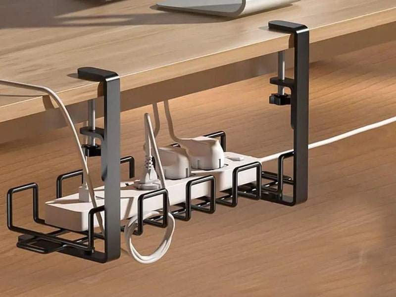 Loveliving Furniture 40cm Under Desk Cable Management Rack 40cm Under Desk Cable Management Rack