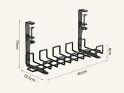 Loveliving Furniture 40cm Under Desk Cable Management Rack 40cm Under Desk Cable Management Rack