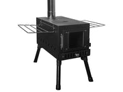 Loveliving Outdoor & Camping Portable Camping Wood Stove-Large Portable Camping Wood Stove Foldable Iron Construction