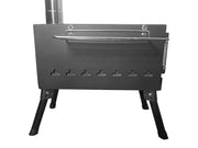Loveliving Outdoor & Camping Portable Camping Wood Stove-Large Portable Camping Wood Stove Foldable Iron Construction