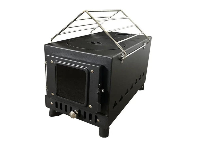 Loveliving Outdoor & Camping Portable Camping Wood Stove-Large Portable Camping Wood Stove Foldable Iron Construction