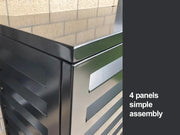 2mm Thickness Aluminium Heat Pump Cover- Black-Small – view 7