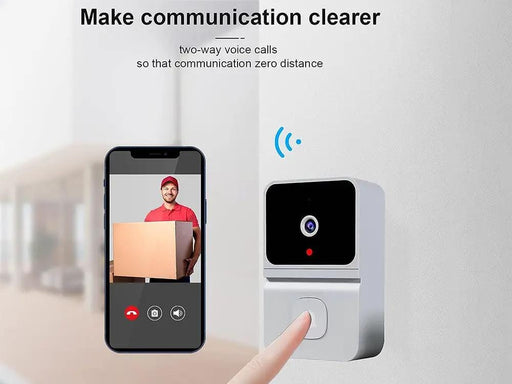 Loveliving Home & Living Wireless Doorbell Camera-White Wireless Doorbell Camera-White