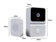 Loveliving Home & Living Wireless Doorbell Camera-White Wireless Doorbell Camera-White