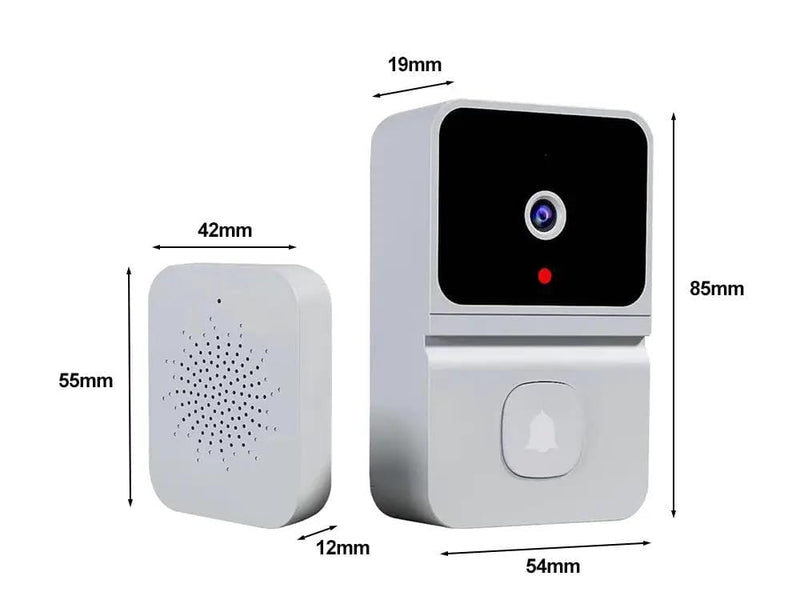 Loveliving Home & Living Wireless Doorbell Camera-White Wireless Doorbell Camera-White