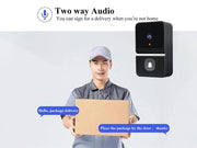 Loveliving Home & Living Wireless Doorbell Camera-Black Wireless Doorbell Camera-Black