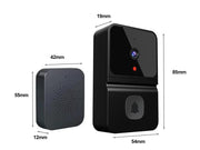 Loveliving Home & Living Wireless Doorbell Camera-Black Wireless Doorbell Camera-Black