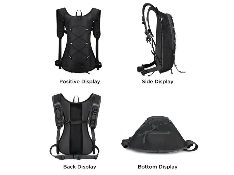 Lightweight Running Hydration Backpack Bag with 2L Water Bladder – view 3