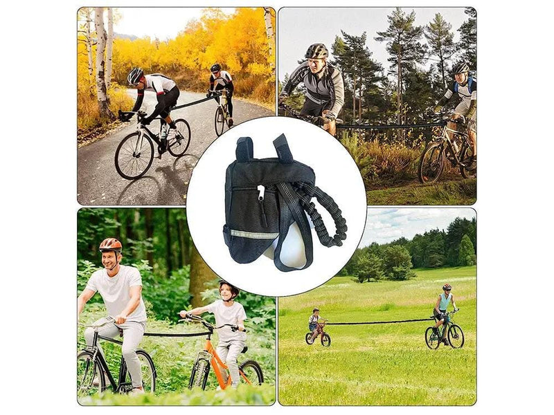 Loveliving Bicycle Tow Rope Set Bicycle Tow Rope Set Elastic Bungee Cord 2.5m to 4.5m