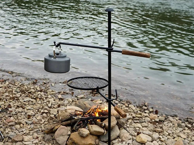Heavy Duty Swivel Campfire Cooking Grill Grate – view 2