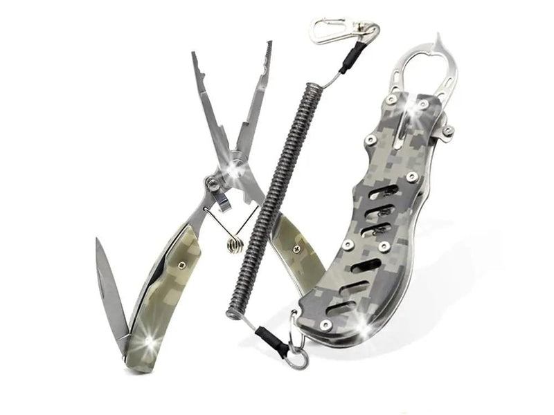 Loveliving Marine 2PCS Stainless Steel Fishing plier set 2 Piece Stainless Steel Saltwater Fishing Pliers Set