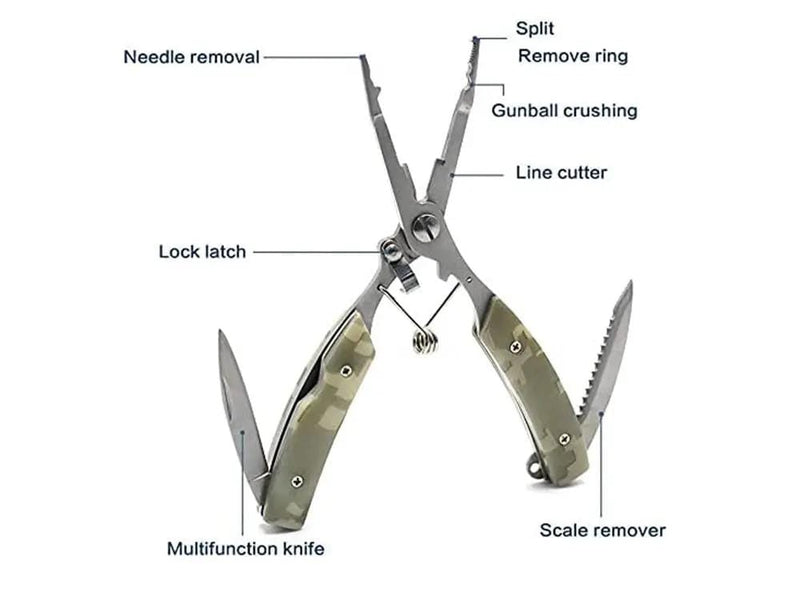 Loveliving Marine 2PCS Stainless Steel Fishing plier set 2 Piece Stainless Steel Saltwater Fishing Pliers Set