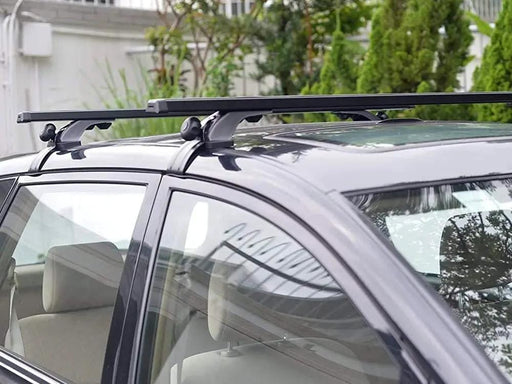 Loveliving Car Rack Universal Cross Bars Roof Rack-Black Universal Roof Rack Cross Bars Black 70 Kg Capacity