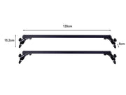 Loveliving Car Rack Universal Cross Bars Roof Rack-Black Universal Roof Rack Cross Bars Black 70 Kg Capacity
