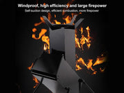 Loveliving Outdoor & Camping Camp Rocket Stove Loveliving Camp Rocket Stove Portable Collapsible