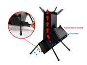 Loveliving Outdoor & Camping Camp Rocket Stove Loveliving Camp Rocket Stove Portable Collapsible