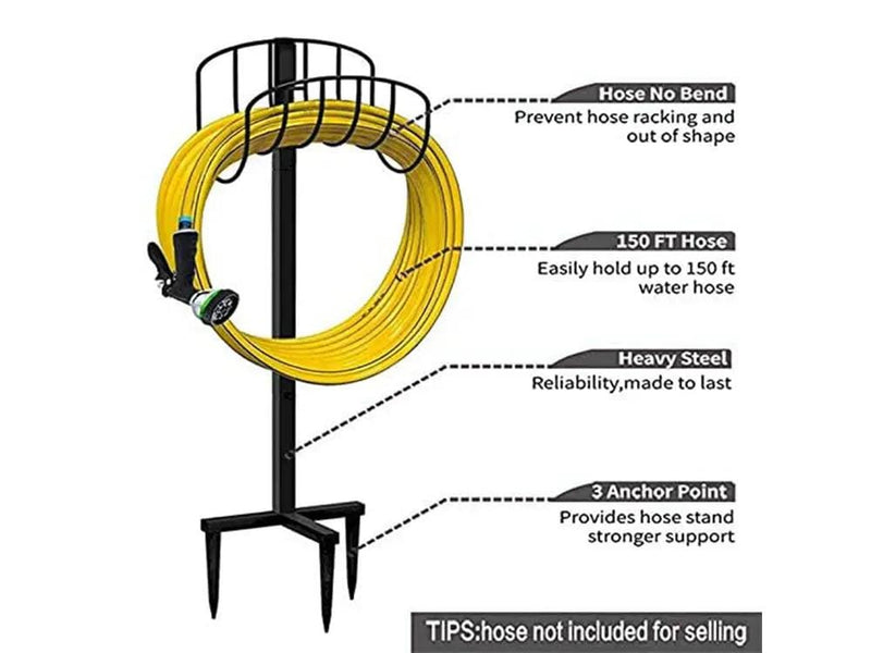Loveliving Free Standing Garden Hose Holder Free Standing Garden Hose Holder