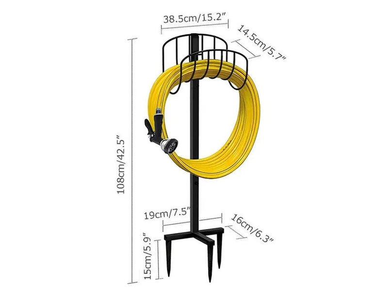 Loveliving Free Standing Garden Hose Holder Free Standing Garden Hose Holder