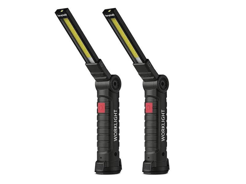 Loveliving Home & Living Rechargeable LED Work Lights (2 Pack) Rechargeable Two Pack LED Work Lights Foldable 5 Modes