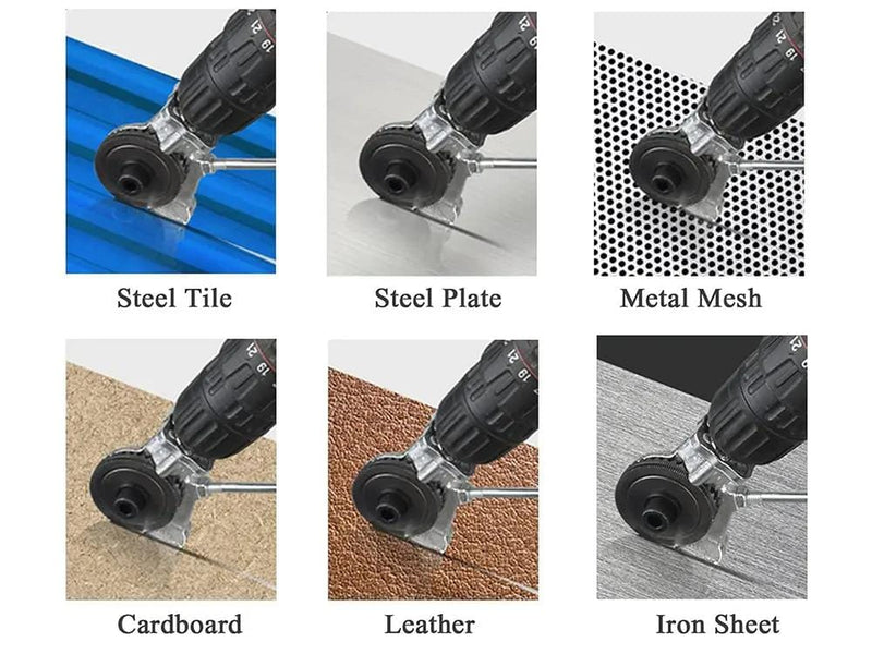 Loveliving Tools & Hardware Electric Drill Plate Cutter Electric Drill Plate Cutter