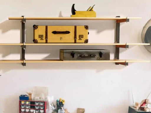 Loveliving 2pcs Wall-Mounted Lumber Storage Rack 2pcs Wall-Mounted Lumber Storage Rack