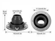 Loveliving Outdoor & Camping Tent Stove Jack Kit-Black Loveliving Tent Stove Jack Kit Silicone Stainless