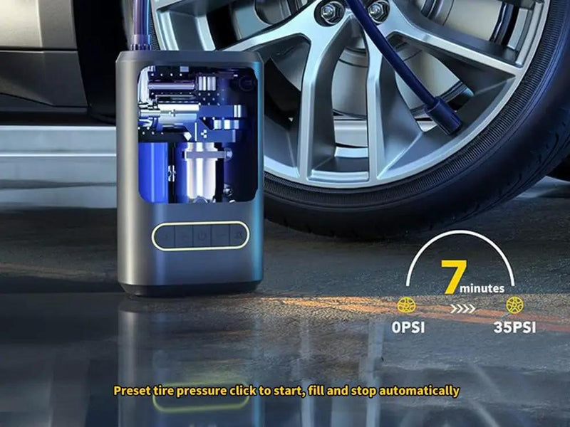 Loveliving Tools & Hardware Multifunctional electric air pump Loveliving Electric Car Tire Inflator With Auto Shutoff