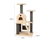 Loveliving Solid Wood Cat Tree Solid Wood Cat Tree
