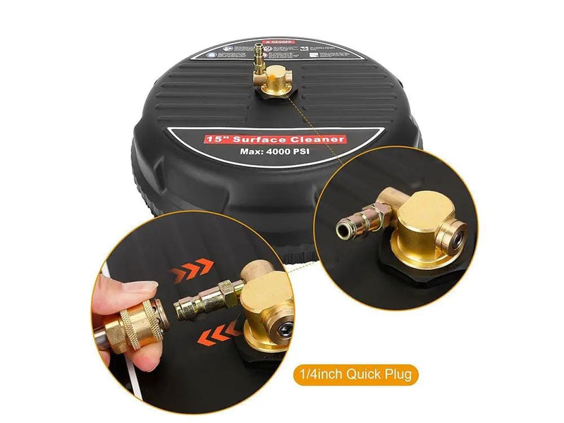 Loveliving Tools & Hardware Pressure Washer Surface Cleaner Loveliving 15 Inch Pressure Washer Surface Cleaner