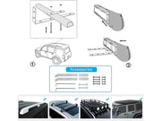 Loveliving Sports & Outdoor Car Side Awning 2×3m Car Side Awning 2x3m For SUV And Truck Roof Racks