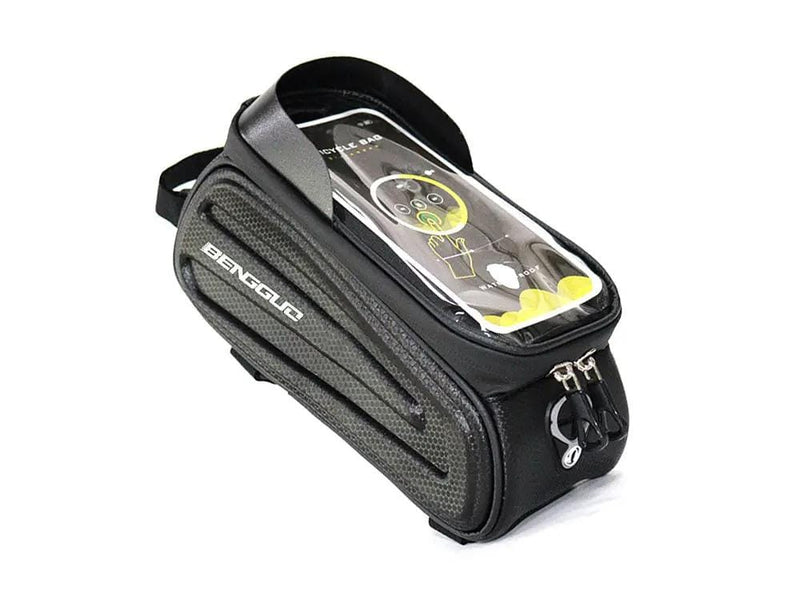 Loveliving Sports & Outdoor Bike Hard Frame Front Top Tube Bag Large Capacity Bike Front Top Tube Bag Phone Pocket