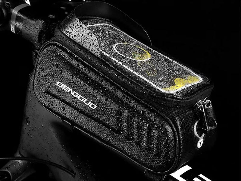 Loveliving Sports & Outdoor Bike Hard Frame Front Top Tube Bag Large Capacity Bike Front Top Tube Bag Phone Pocket