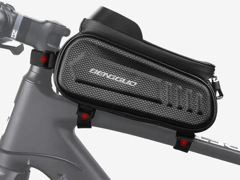 Loveliving Sports & Outdoor Bike Hard Frame Front Top Tube Bag Large Capacity Bike Front Top Tube Bag Phone Pocket