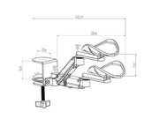 Loveliving Adjustable Arm Rest for Desk Adjustable Arm Rest for Desk