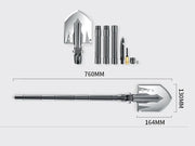 Loveliving Outdoor & Camping Folding Multifunction Survival Shovel Folding Survival Shovel Multitool Kit for Camping