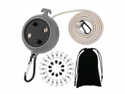 Loveliving Outdoor & Camping Portable Camping Clothesline-10m Retractable Camping Clothesline 10m Roller With Hooks
