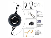 Loveliving Outdoor & Camping Portable Camping Clothesline-10m Retractable Camping Clothesline 10m Roller With Hooks