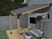 Loveliving Pergola 15°Slanted Wall Mount Pergola 3-way Bracket Kit 15°Slanted Wall Mount Pergola 3-way Bracket Kit