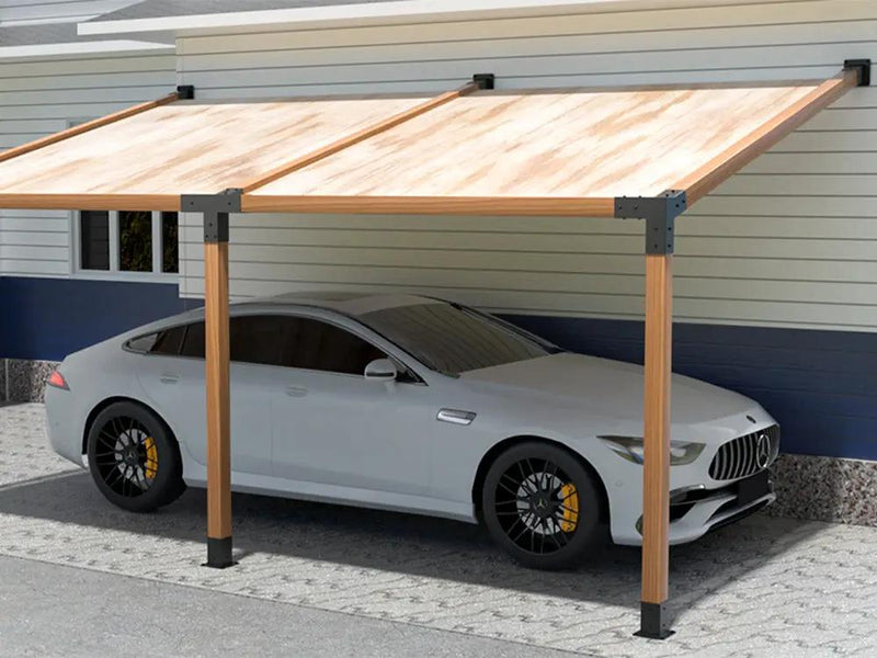 Loveliving Pergola 15°Slanted Wall Mount Pergola Bracket Kit 15°Slanted Wall Mount Pergola Bracket Kit