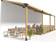 Loveliving Pergola 15°Slanted Wall Mount Pergola Bracket Kit 15°Slanted Wall Mount Pergola Bracket Kit