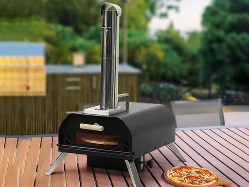 12" Portable Wood Pellet Pizza Oven with 360° Rotating Stone – view 2