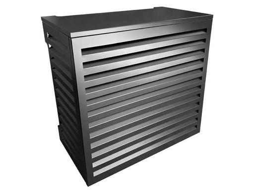 Loveliving 2mm Thickness Aluminum Heat Pump Cover- Black -Medium 2mm Thickness Aluminum Heat Pump Cover- Black -Medium