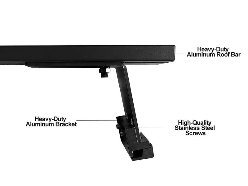 Loveliving Car Rack Toyota Hiace Gutter Mount 3 Bar Roof Rack Kit Toyota Hiace Gutter Mount 3 Bar Roof Rack Kit