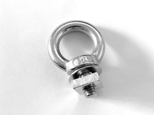 Loveliving 4 x 304 Stainless Steel Roof Rack M8 Eye Bolt-Silver 4 Pack 304 Stainless Roof Rack Eye Bolts M8 Silver