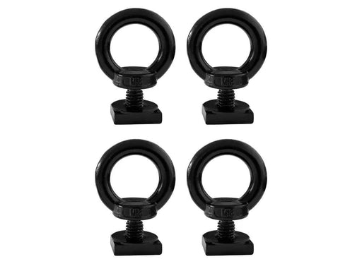 Loveliving Car Rack 4 x 304 Stainless Steel Roof Rack M8 Eye Bolt-Black 4 Pack M8 Eye Bolts For Roof Rack 304 Stainless Steel