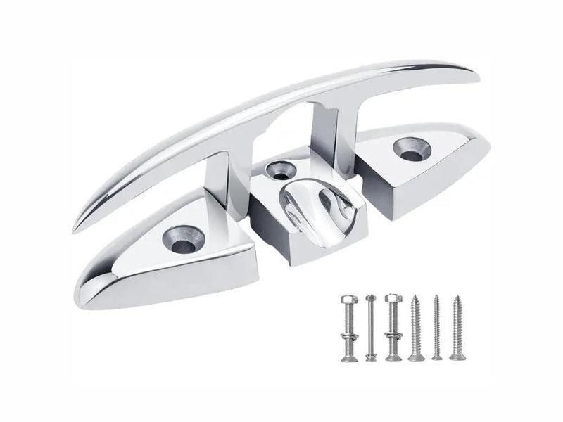 Loveliving Marine 316 Stainless Steel Pull Up Folding Cleat 316 Stainless Steel Folding Dock Cleat With Screws