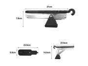 Loveliving Sports & Outdoor Adjustable Aluminum Alloy Car Door Step Foldable Aluminum Car Door Step 180kg Loveliving