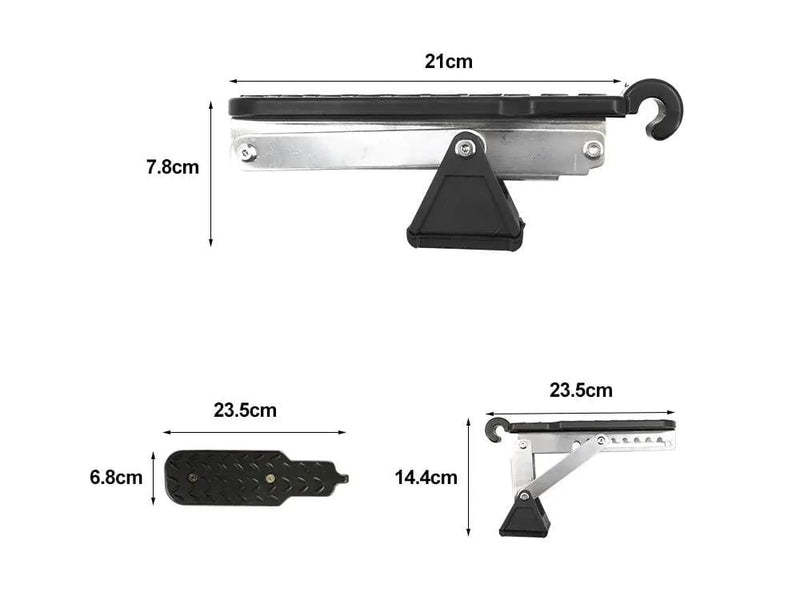 Loveliving Sports & Outdoor Adjustable Aluminum Alloy Car Door Step Foldable Aluminum Car Door Step 180kg Loveliving